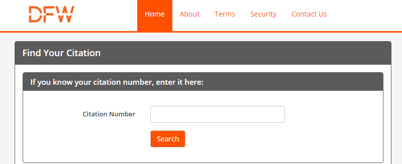 DFW Airport Parking Citation by phone