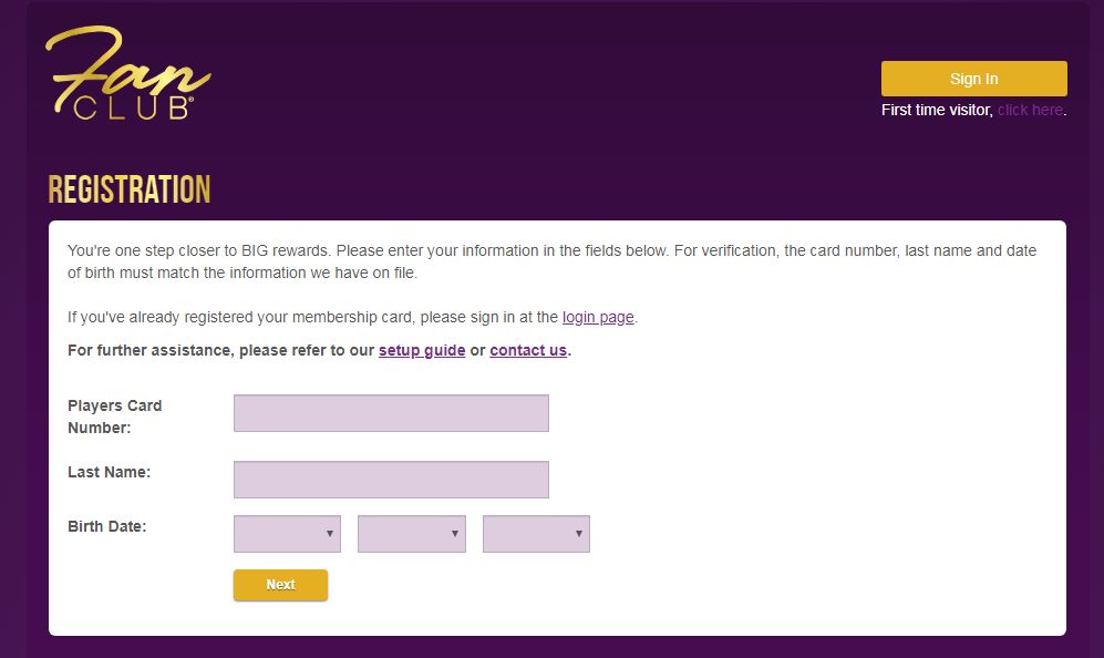 Fan Club Registration Isle of Capri Casino Rewards Program