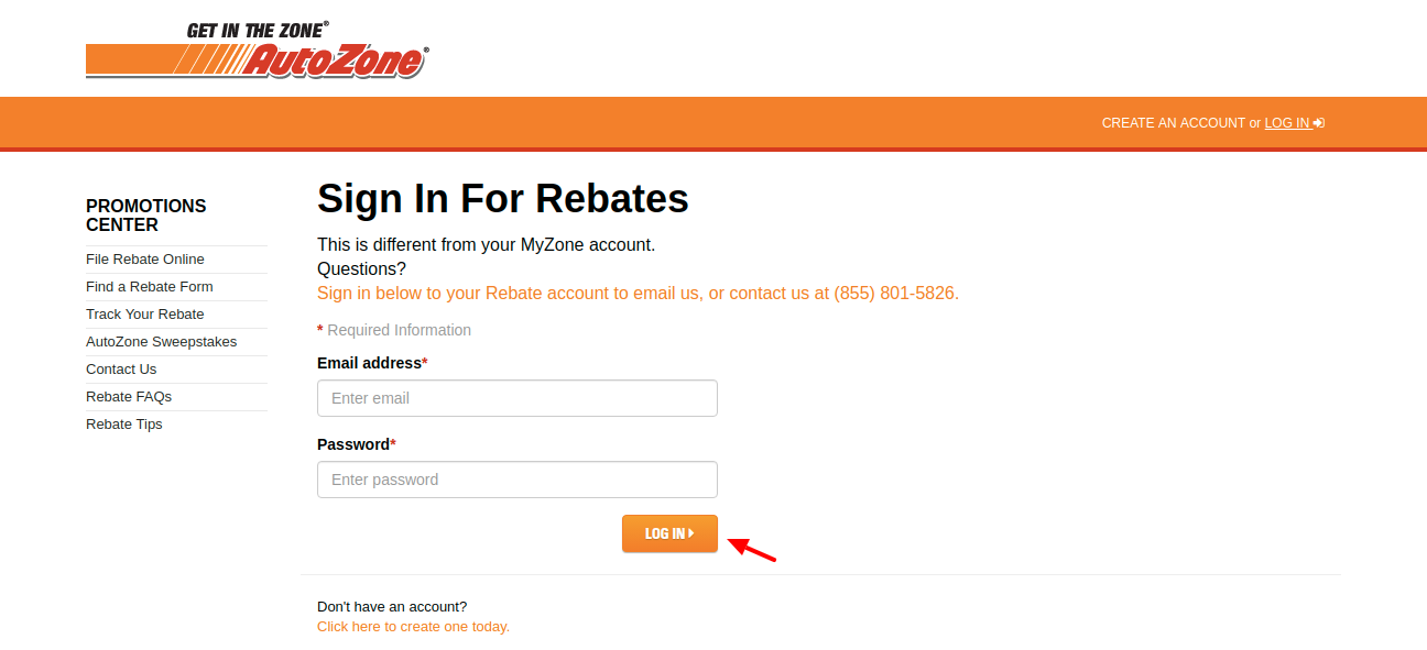 AutoZone-Promotions-Login
