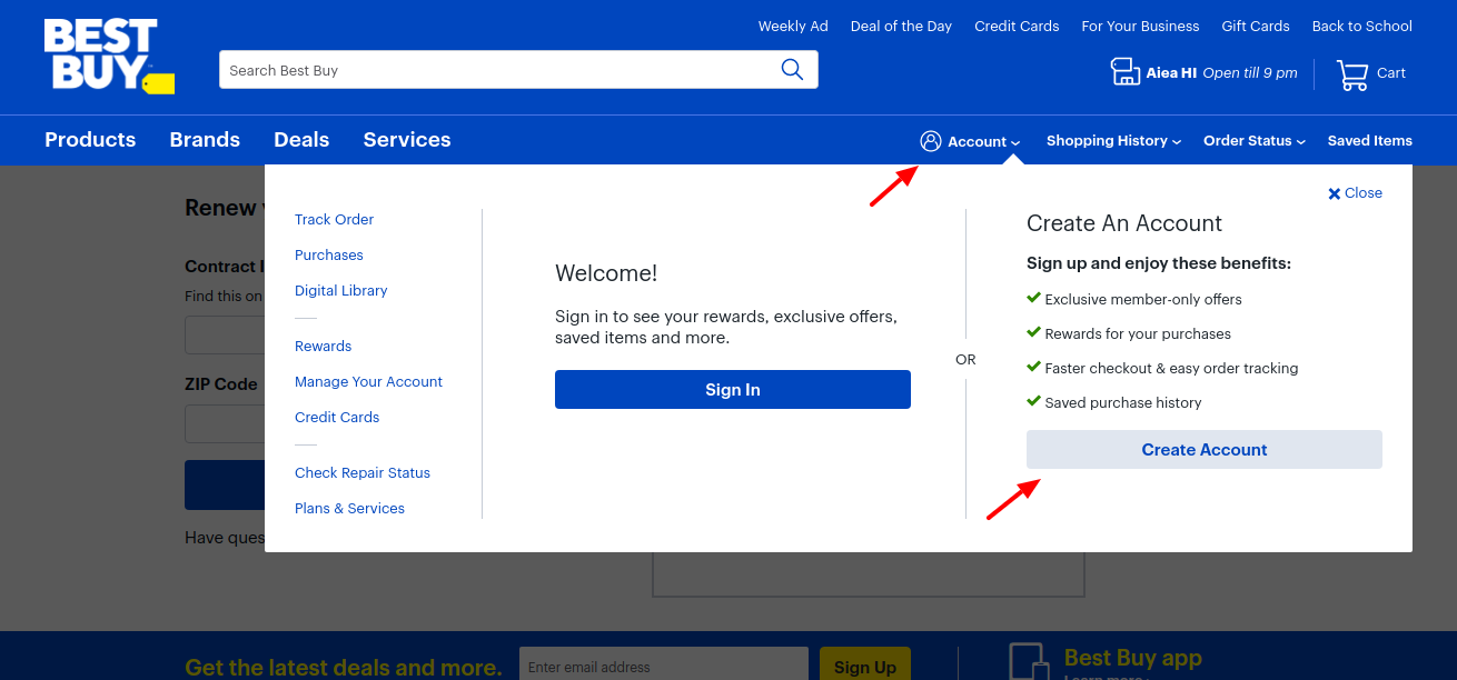 Direct-Mail-Renewal-Create-account