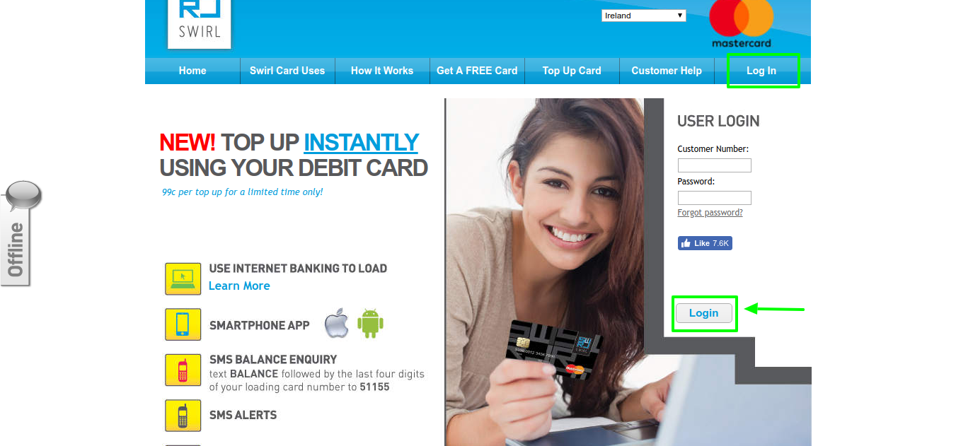 Swirl MasterCard Login