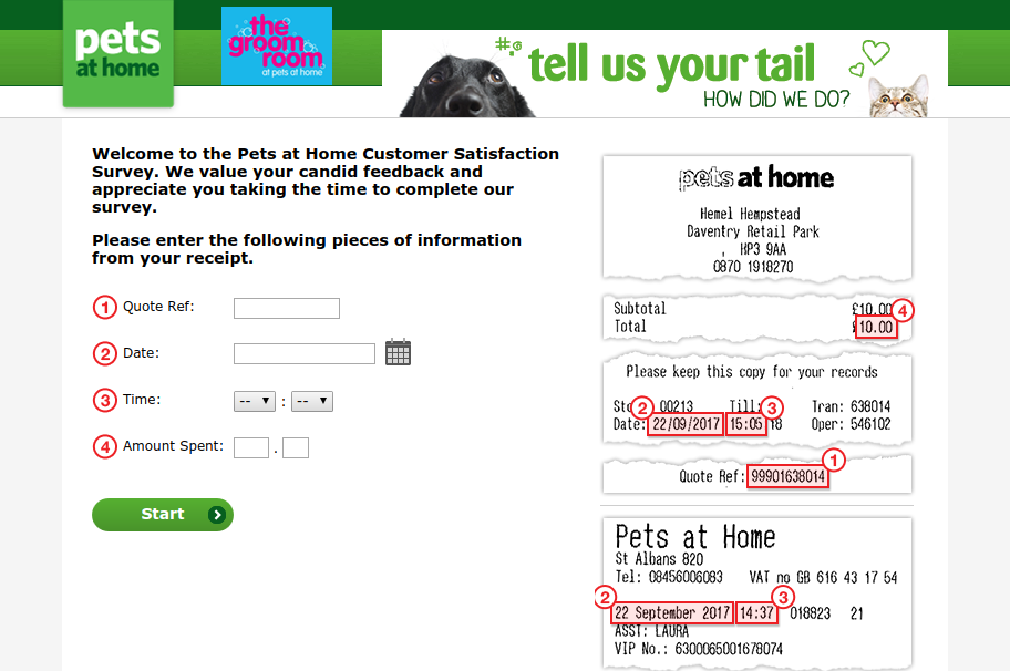 Home Tell Us Your Tail Survey