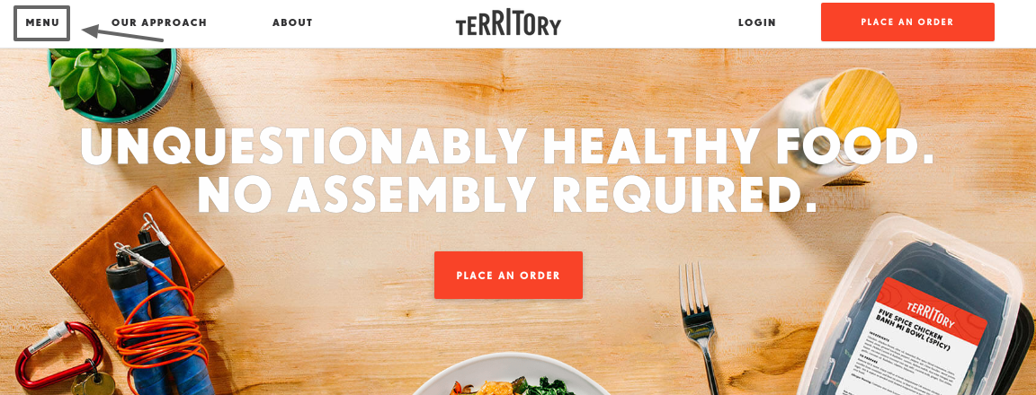 Territory menue