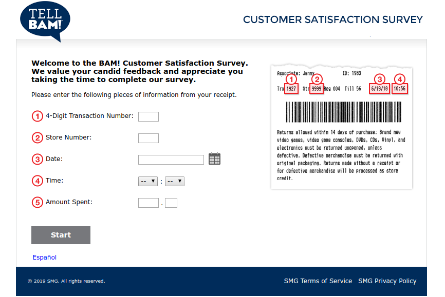BAM Customer Satisfaction Survey