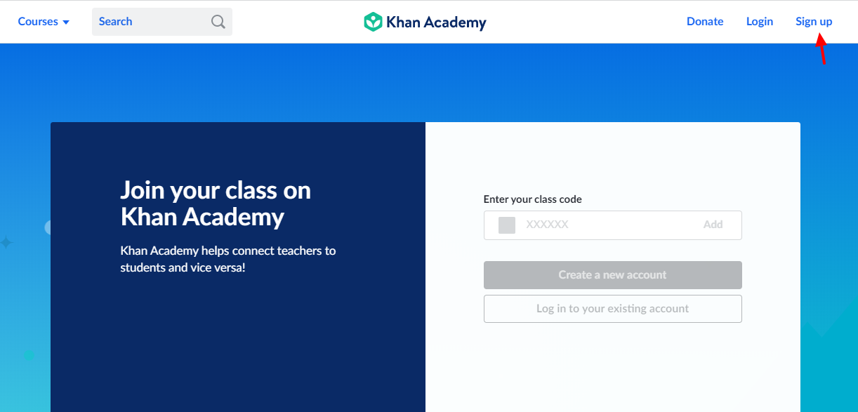 Khan Academy Sign Up