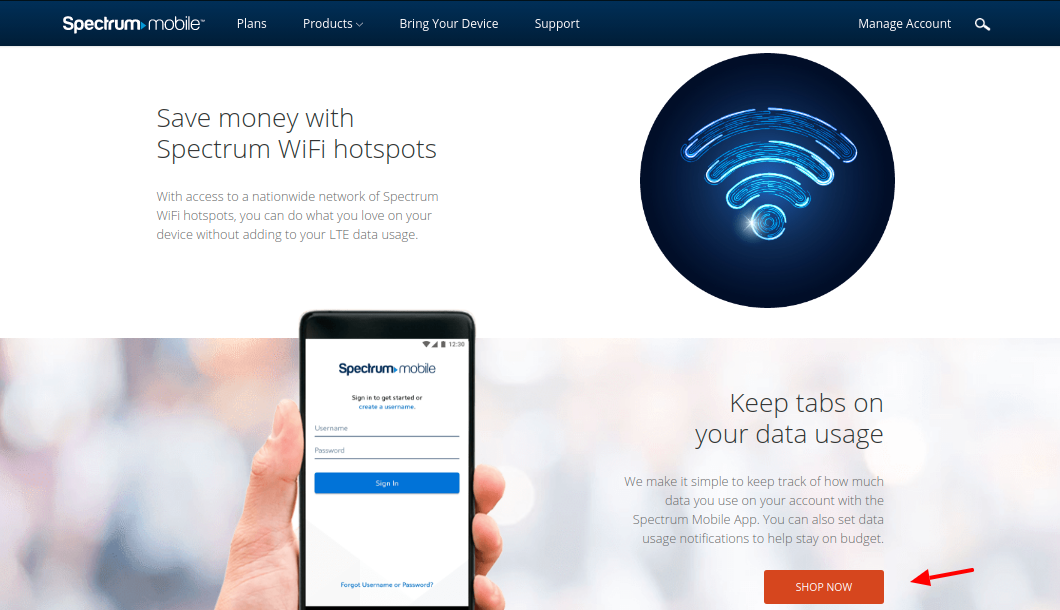 Spectrum Mobile Plans Shop Now