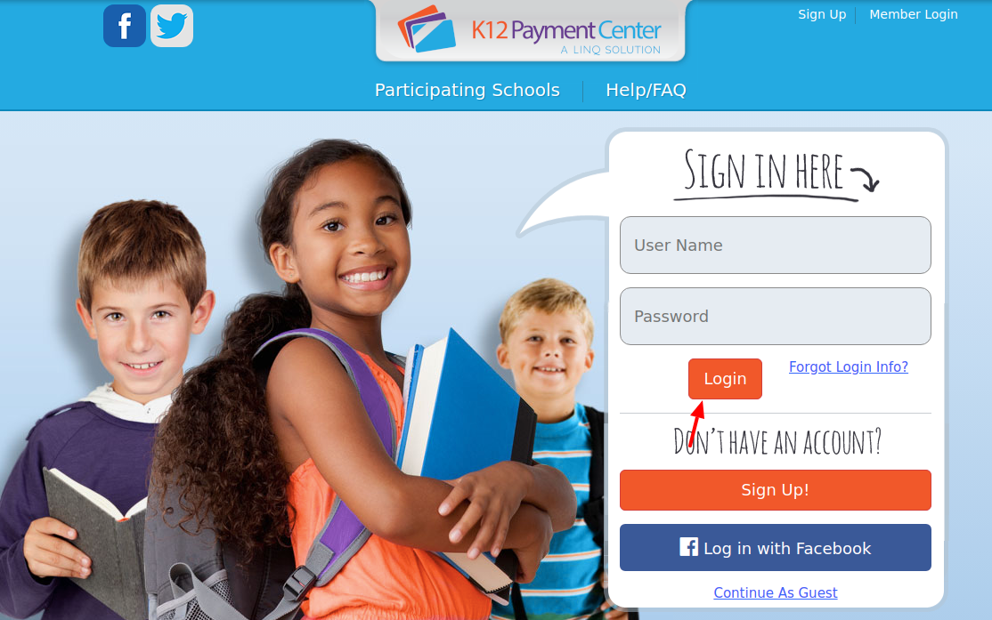 K12PaymentCenter Login
