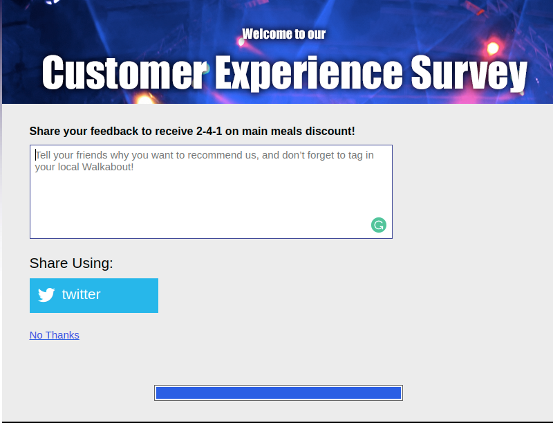 Your Visit Survey