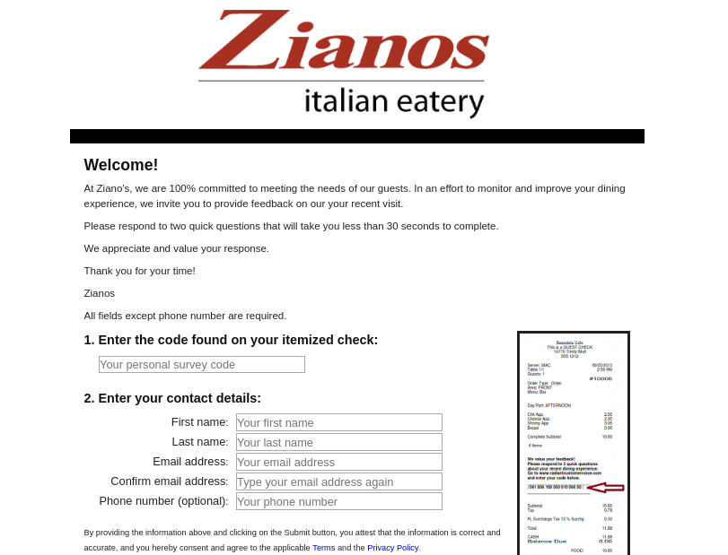 Zianos Survey