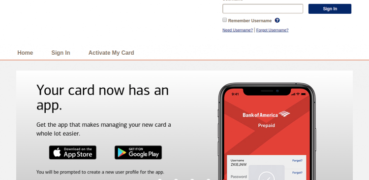 Bank of America EDD Debit Card Logo