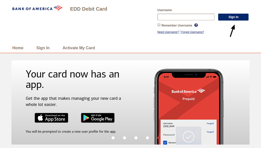 EDD Debit Card Login