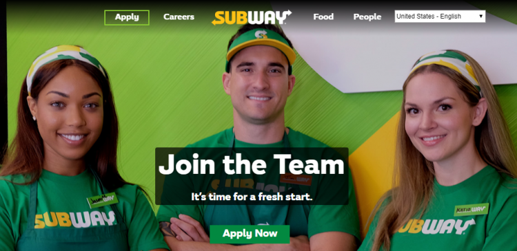 subway job apply online