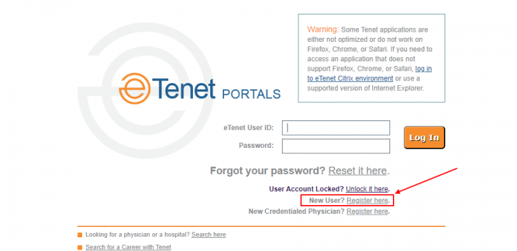 Employee Login Process of ETenetan Employee Account