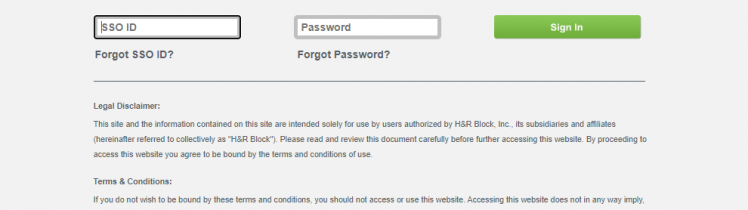 H&R Block Employee Portal login