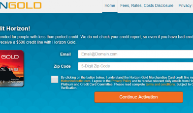 Horizon Gold Credit Card-Make a successful application