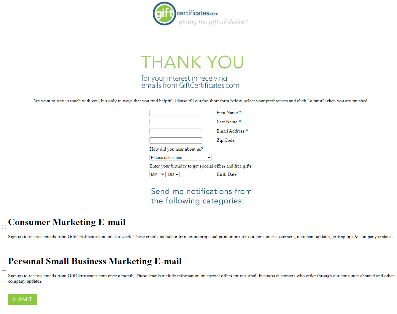 How to Redeem Certificate for Gift Cards of GC Incentives