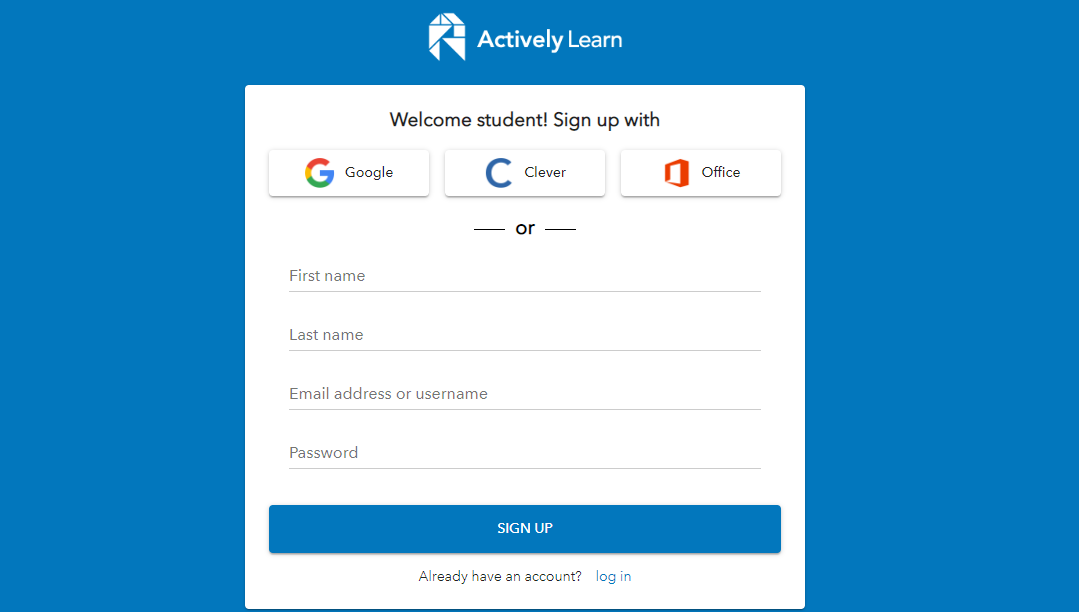 Login Process of Achieve3000 Student Portal