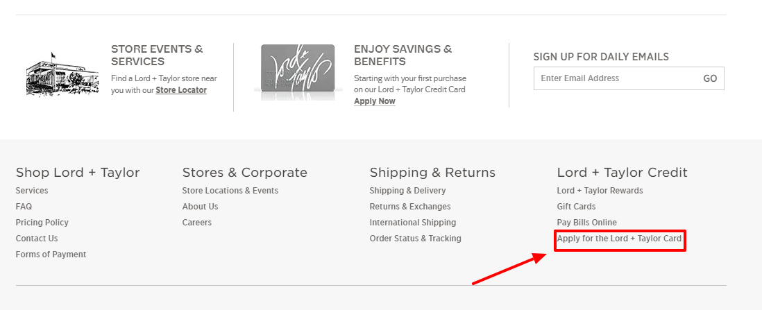 Lord & Taylor Credit Card Apply