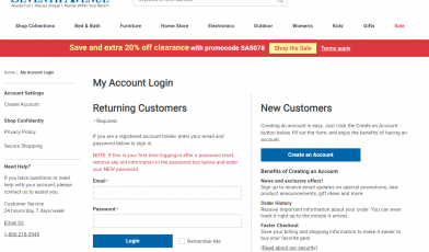 Seventh Avenue Credit Card login