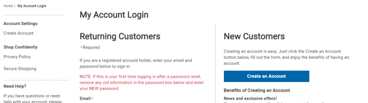 Seventh Avenue Credit Card login