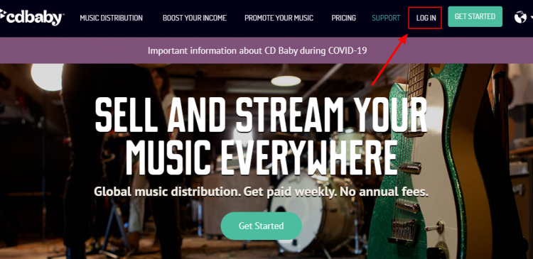 CD Baby Artist Login
