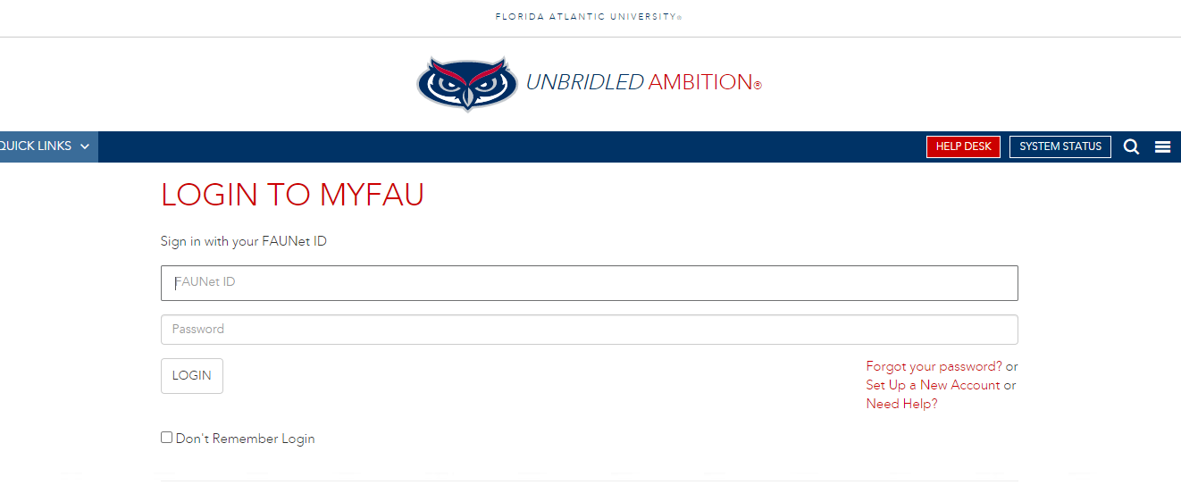 My FAU EDU Login
