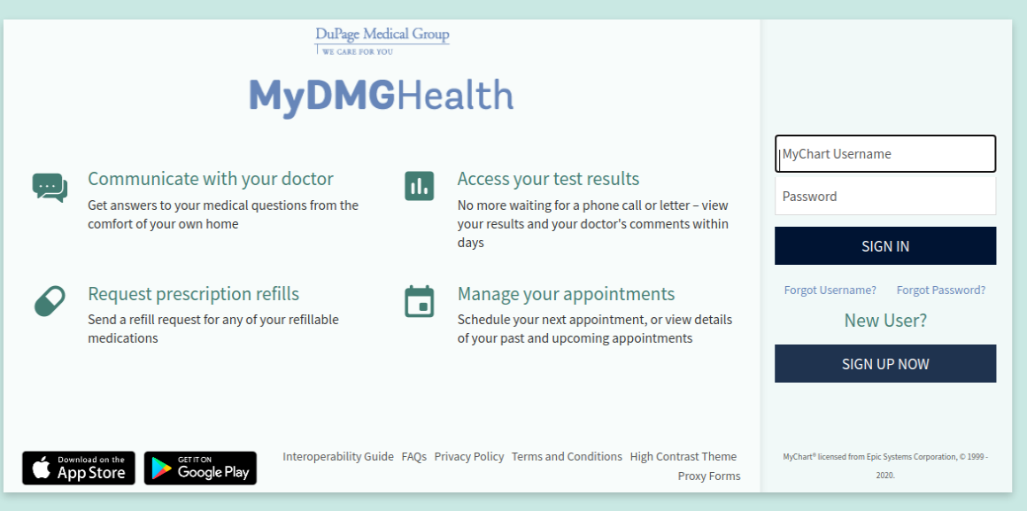 DMG MyChart Login