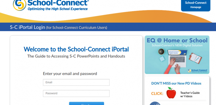 Iportal School Connect Login