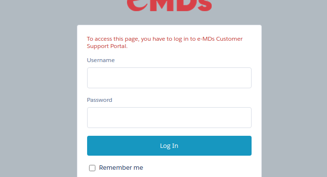 emds support login