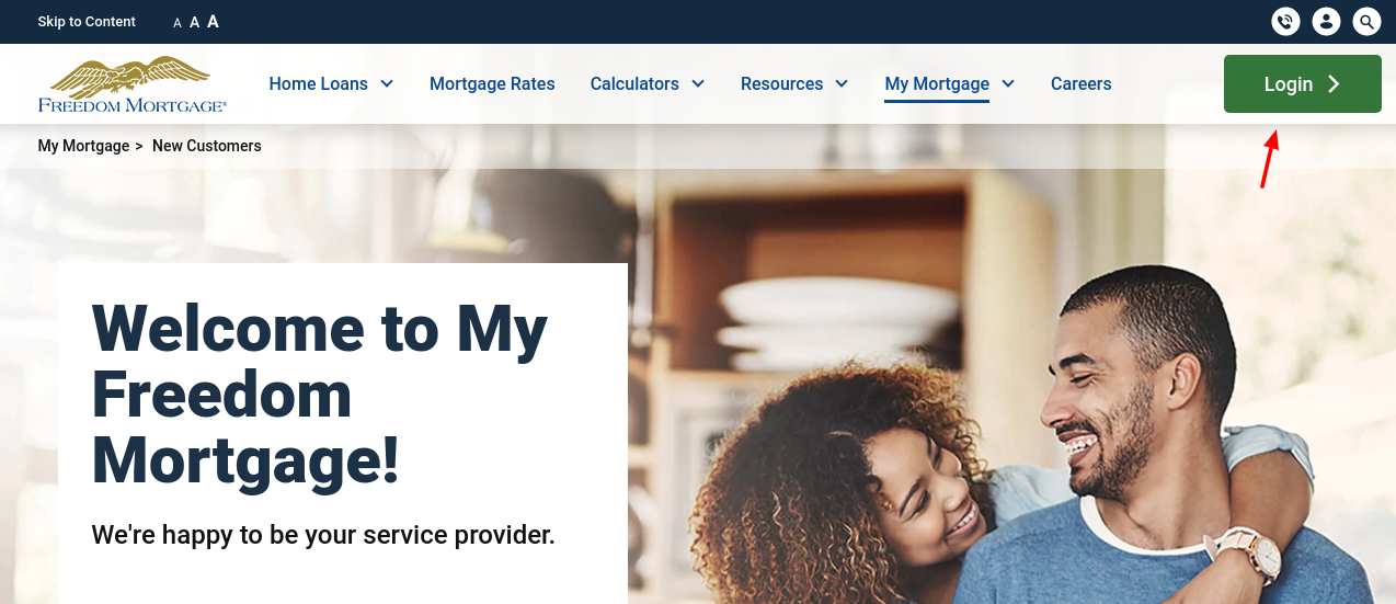 freedom mortgage login
