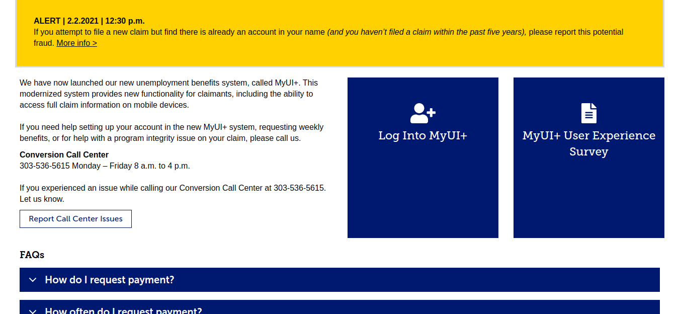 co unemployment login