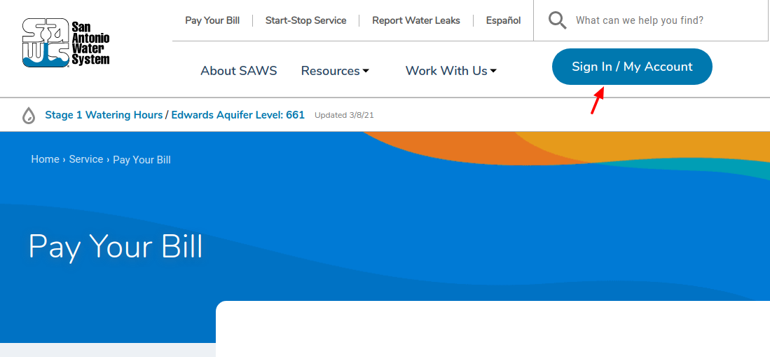 San Antonio Water Login
