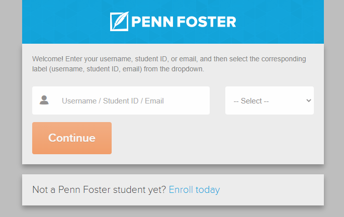 penn foster student login