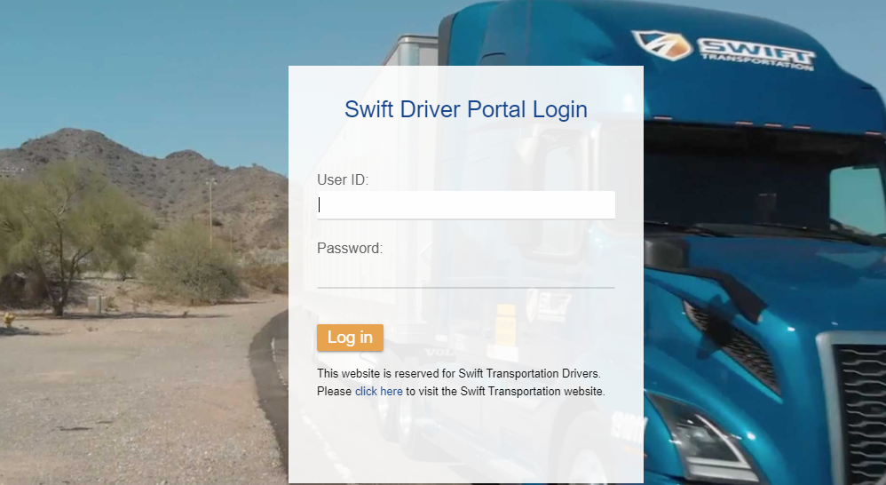 swift driver portal login