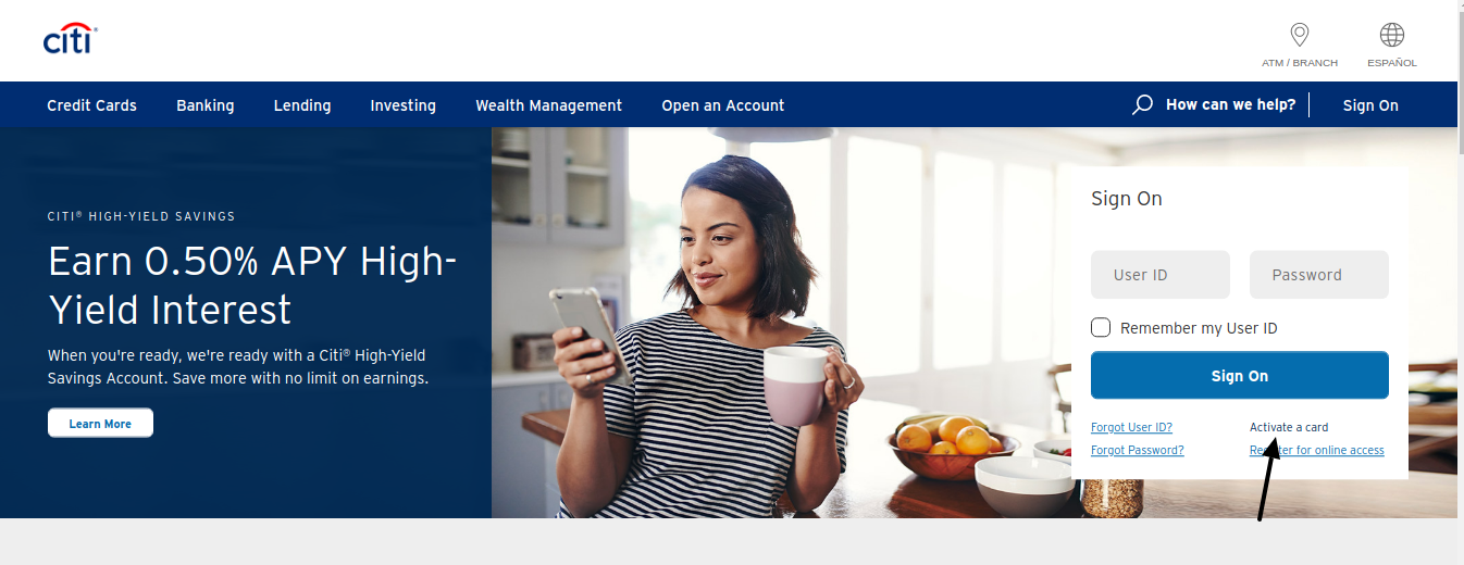 citibank debit card activate