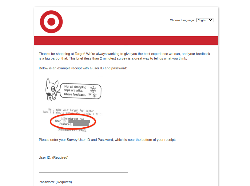 target guest survey