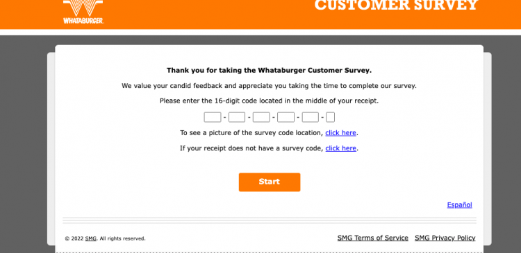 whataburger survey