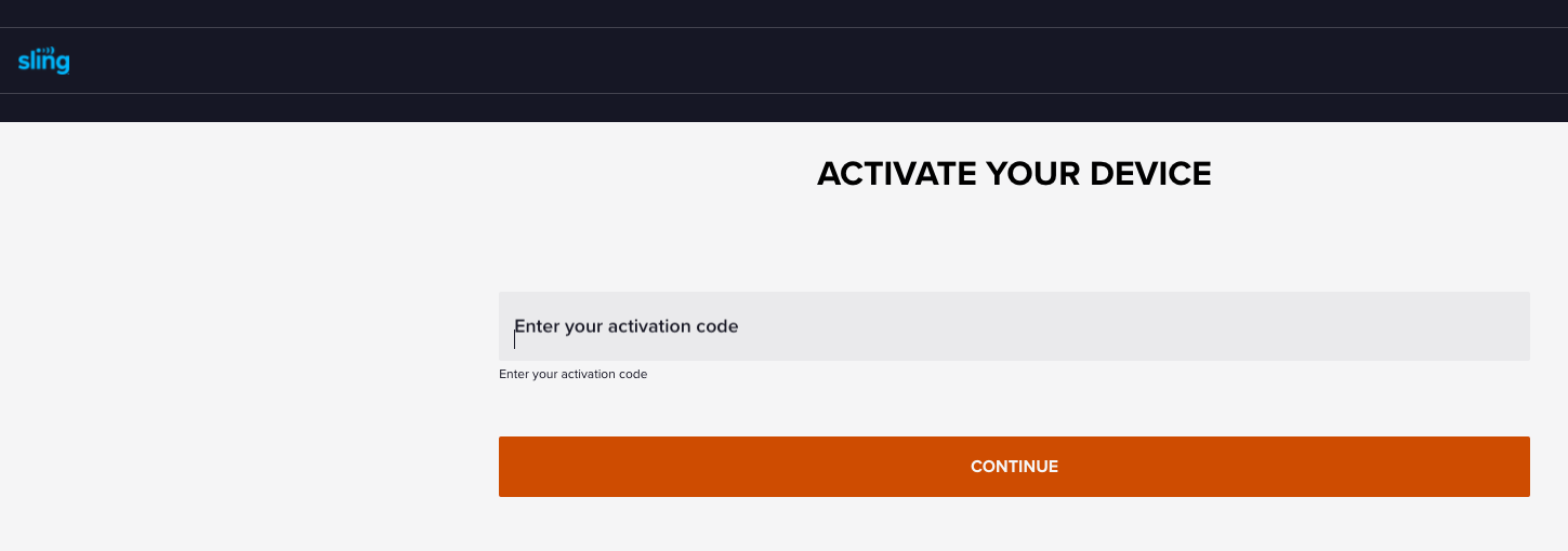 sling tv activate
