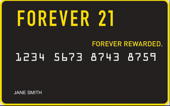 forever 21 credit card