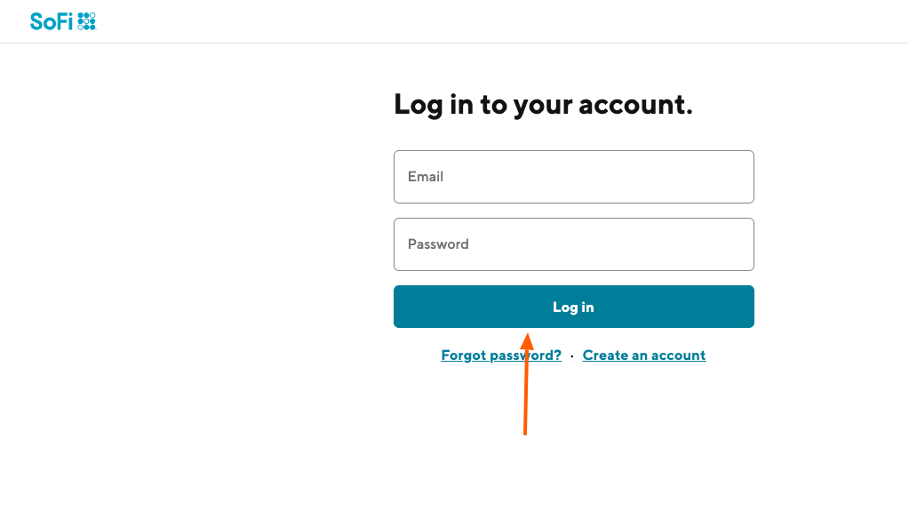 sofi login page