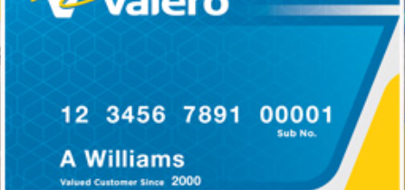 valero credit card