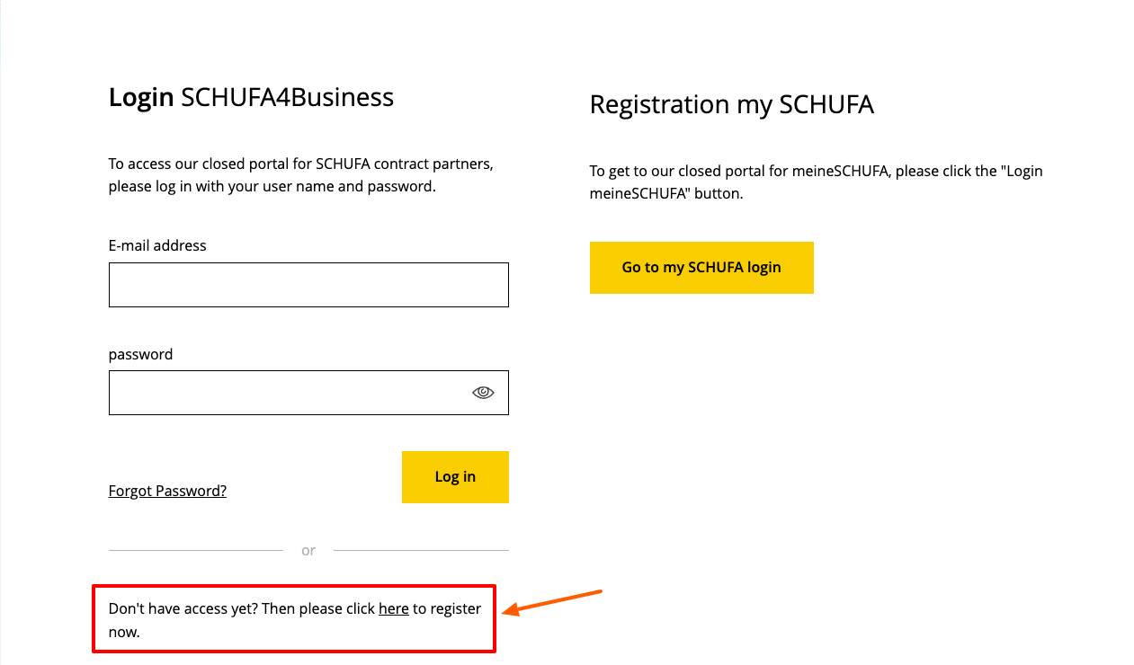 schufa register