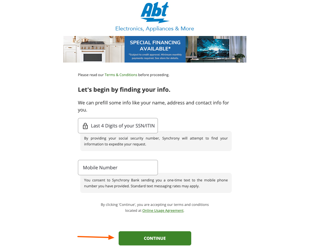 abt credit card apply now