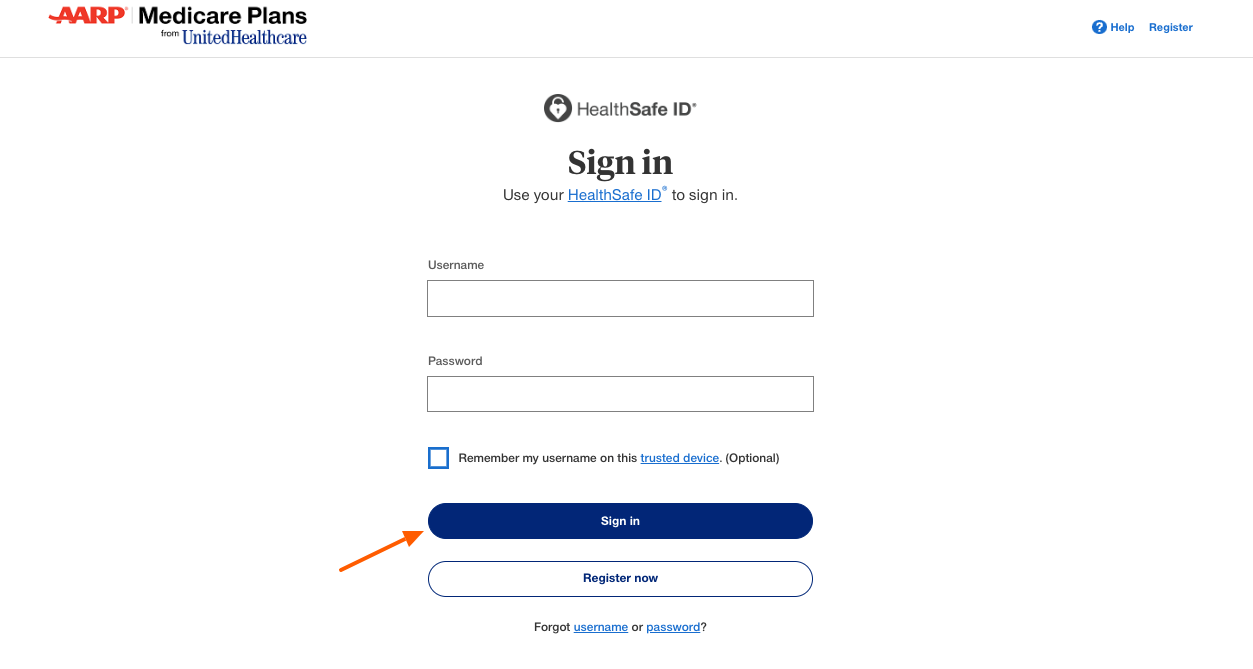my aarp medicare sign in page