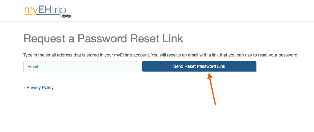 myEHtrip Reset Password