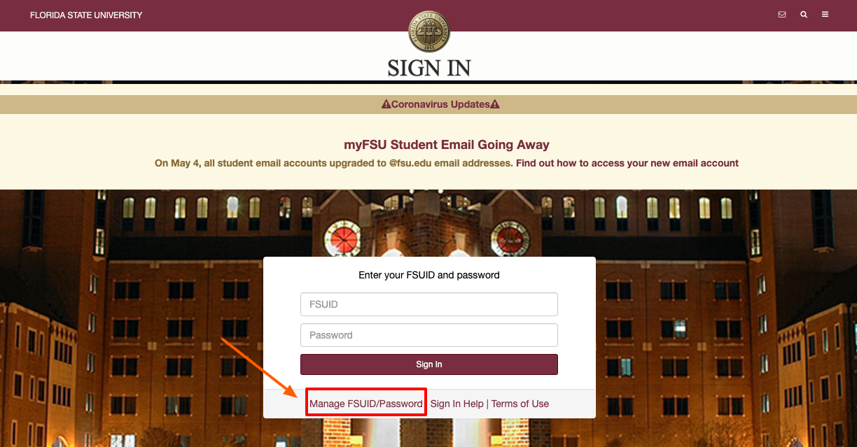 myfsu forogot password