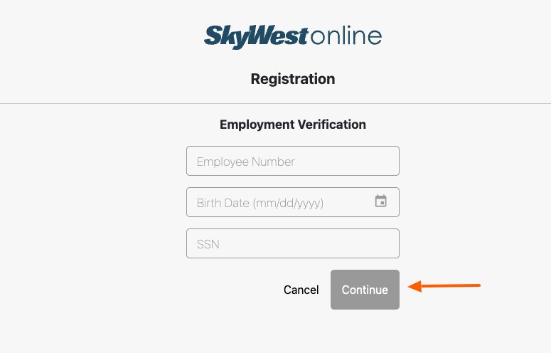 skywestonline register