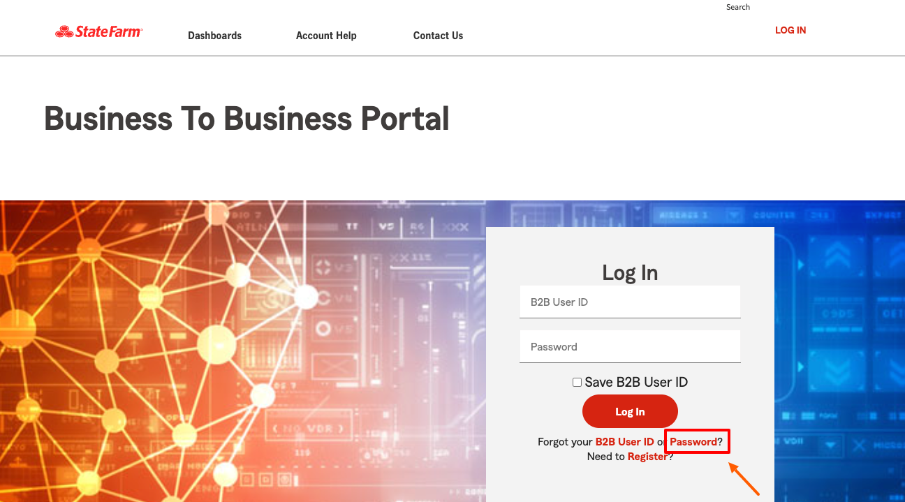 state farm b2b forgot password