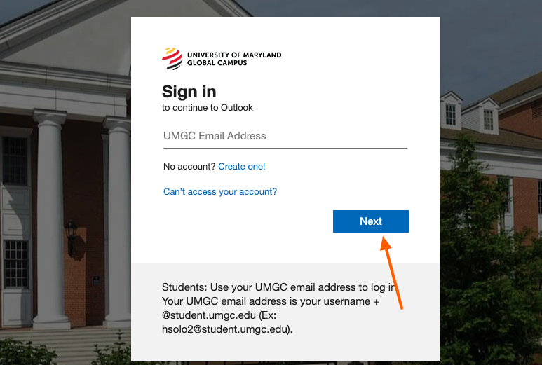 umgc email login