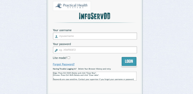 InfoServDD Login tips